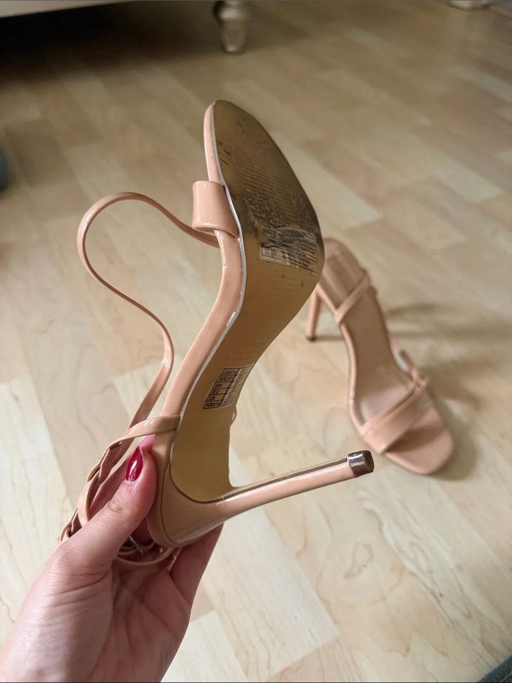 Forever 21 Blush Strappy High Heel Sandals